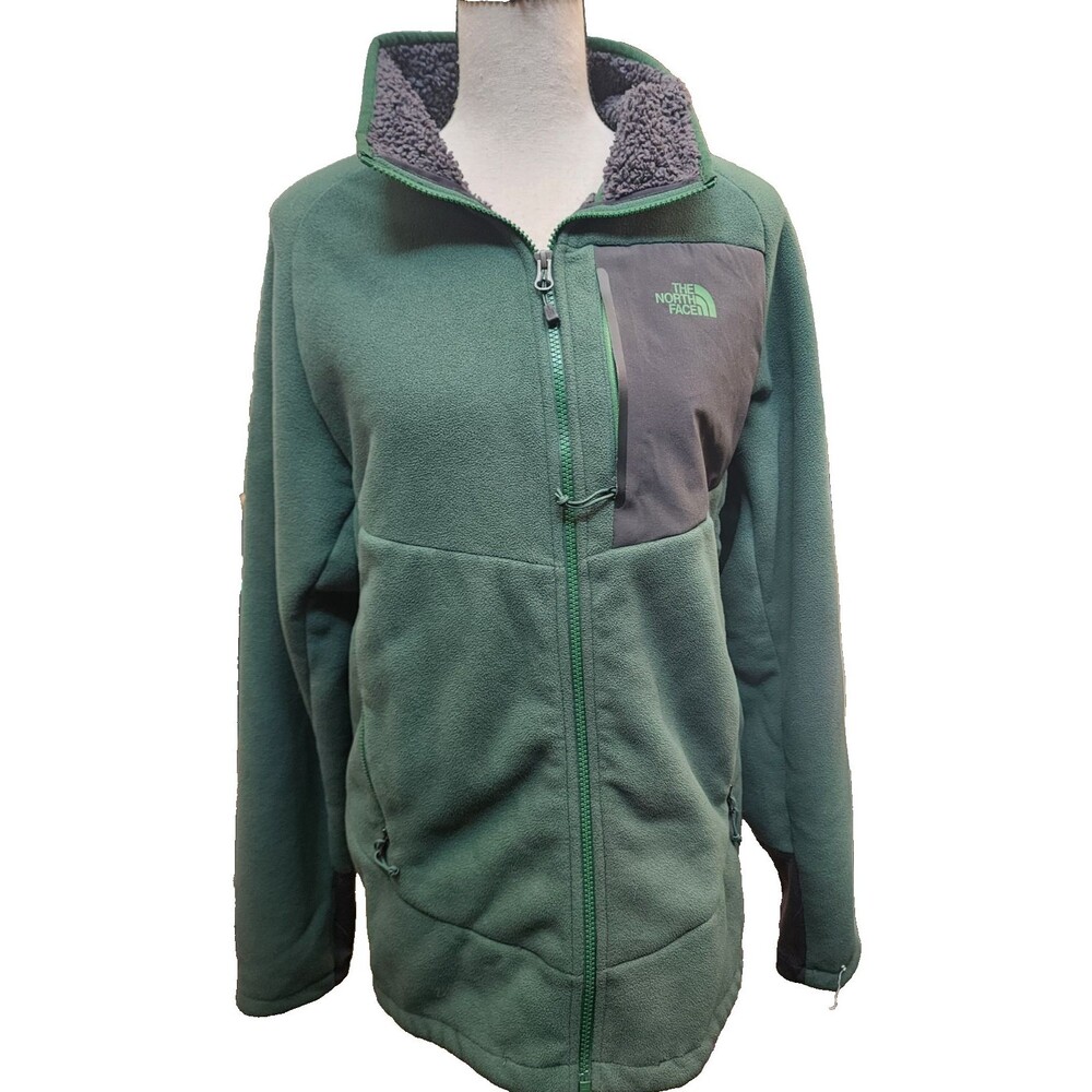 The North Face Green Mock Neck Jacket Size Medium Full Zip Lined